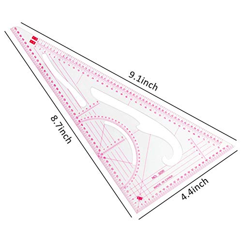 Petift French Metric Ruler,4 Stlye,Metric French Curve Shaped Sewing Ruler,Sew Drawing Measure Template,Pattern Grading Ruler Dressmaking Drawing Drafting,Designer,Pattern Maker And Tailors #TOP1