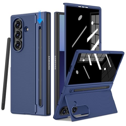 Ruky for Galaxy Z Fold 8 Ultra Case with S Pen Holder & Stylus, Blue