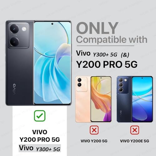 Image of COVERBLACK Soft Rubber Back Cover Compatible Model for Vivo Y200Pro V2401 - Transparent