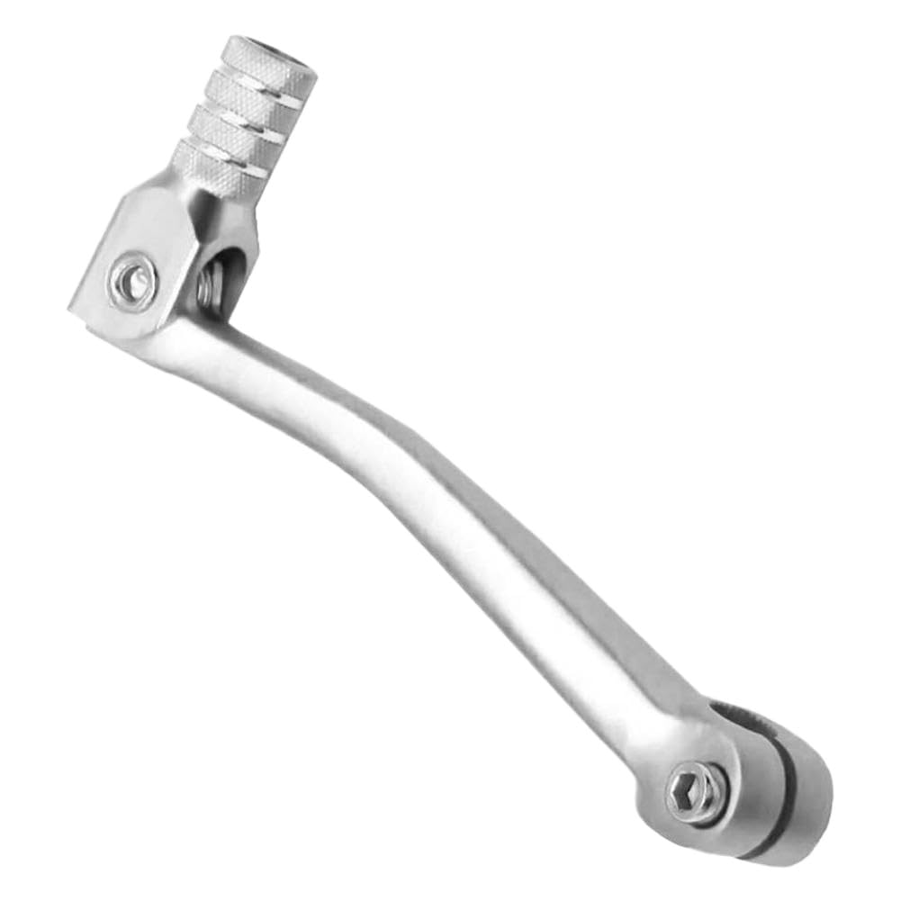 AQhkGZmbe Motorcycle Folding Gear Shift Lever 11MM CNC Aluminum Compatible with Kayo Apollo Bosuer 110 125 140 150 160 250cc Bike Pit Bike(Silver)
