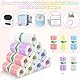 TOSAVGA 22 Rollen Thermorollen, 57 x 25 mm Thermopapier Kinderkamera, Mini Drucker Papier Selbstklebend, Mini Drucker Sticker Papier, Thermodruckerpapier für Kinder Sofortbildkameras