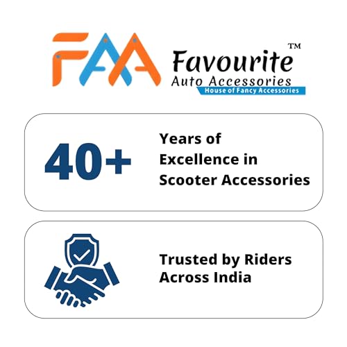 Image of Favourite Auto ATH Electric Scooter Accessories Kit (Black), EV Bike Safety Guard Combo with Middle Crash Guard, Front Mudguard, Rear /Back Guard with Double Side Footrest