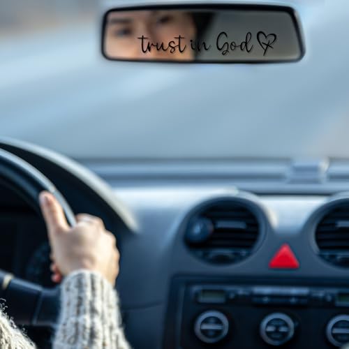 Image of 6PCS Rearview Mirror Sticker, Holographic Stickers Rear View Mirror Decal Vanity Mirrors Stickers for Window, Mirrors, Tumbler, and Water Bottle(White, Black, Pink)