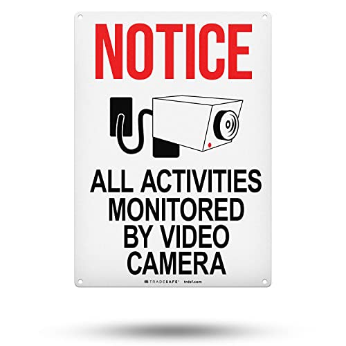 Panneau caméra surveillance TRADESAFE réfléchissant et résistant aux UV