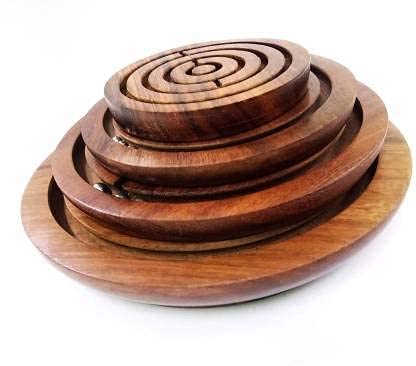 HusNain Wooden Labyrinth Game Ball in a Maze Puzzles | Toys Indoor Puzzle Game | Brain Teaser Hand | Strategy Game | Game for Kids and Adults (B09SX1JQK9) Amazon Price History, Amazon Price Tracker