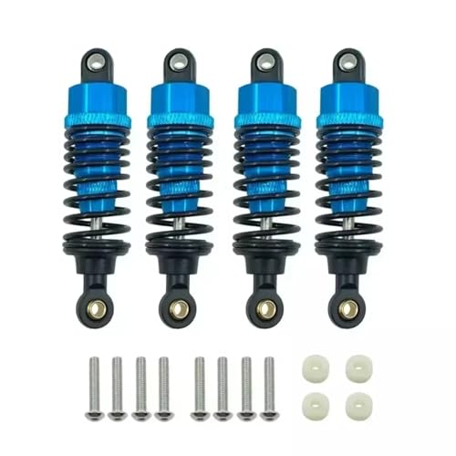 RC�J�[�I�C���V���b�N�A�u�\�[�o�[ For Tamiya For TT-02 1/10 RC�J�[�A�b�v�O���[�h�p�[�c 4�� �A���~���� �V���b�N�A�u�\�[�o�[ �_���p�[�Z�b�g 60mm(Blue)