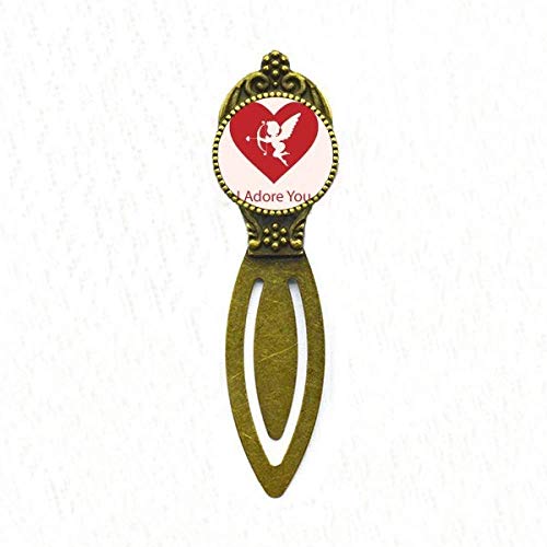 Marque-page rouge I Adore You : déclarez votre amour à travers un magnifique accessoire de lecture