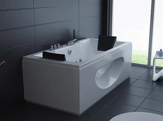 Bagno Italia Vasca idromassaggio da bagno 180x90 cm full optional con riscaldatore 26 getti pompa airpool e whirlpool