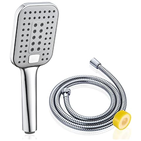 Shower Head and Hose,FUYIOCN High Pressure Shower Heads,Shower Head Hose 1.5m,Shower Heads to Increase Pressure,Universal Handheld Shower Head with 3 Spray Modes Cover