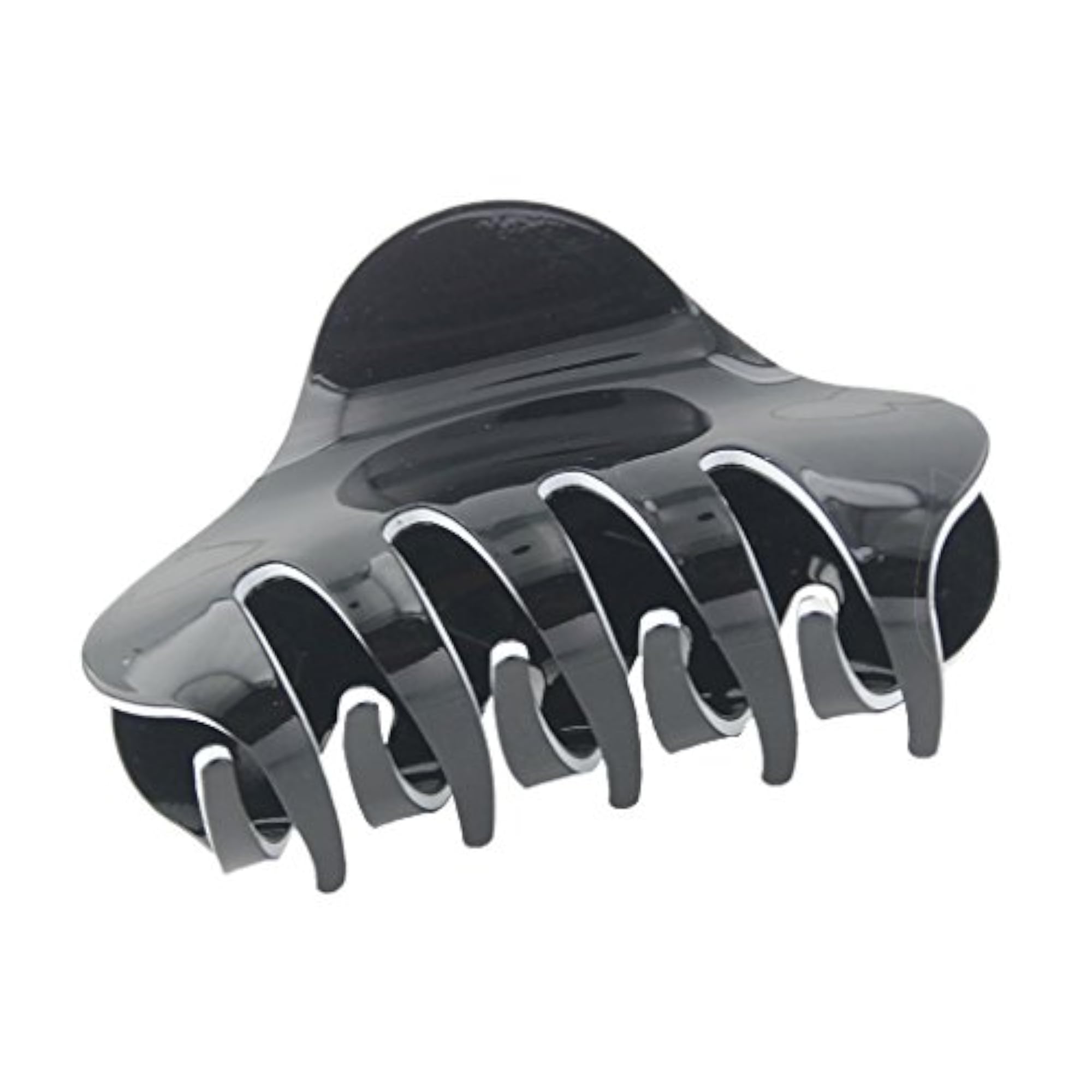 Trendy Black Acrylic Hair Claw Clip for Women