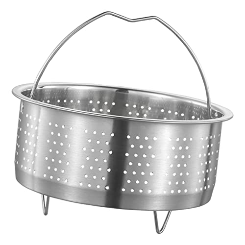 CLISPEED Soporte Para Cocinar Al Vapor Verduras Vaporera Pequeña 18 Cm Acero Inoxidable 304 Orificios Drenantes Rejilla Para Olla Apta Para Verduras Arroz y Mariscos