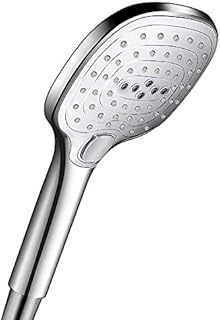 Funria Handheld Shower Head 3 Spary Modes with Massage, Spa Experience, Full-Chrome Hand Showerhead with Control Button, Water Saving, High Pressure, Easy Installation