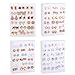 WEISUYUUS 18Pairs Set Gold Silver Studs Earrings Elegant Mixed Styles Heart and Flower Earrings Accessory for Fashion Lovers