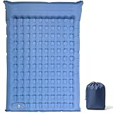 DoXtreme Doppel Isomatte für 2 Personen Selbstaufblasende Luftmatratze 195x134cm Breit,14cm Dicke Fußbetätigte Aufblasfunktion, Perfekt für Paare & Familien-Camping, Festival & Gästebett