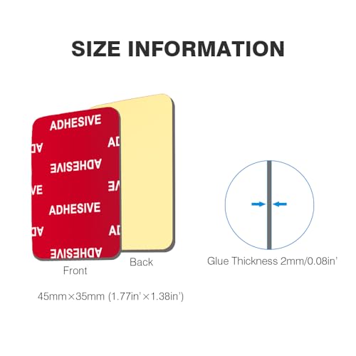 VIIMAKE-8-Pieces-3M-Adhesive-Pads-for-GoPro-Curved-Flat-Helmet-Base-Mount-Double-Sided-Adhesive-Tapes-Replacement-Kits-for-GoPro-Hero-10-9-8-7-6-Action-Camera-Dash-Cams-Curved-Mounting-Pads