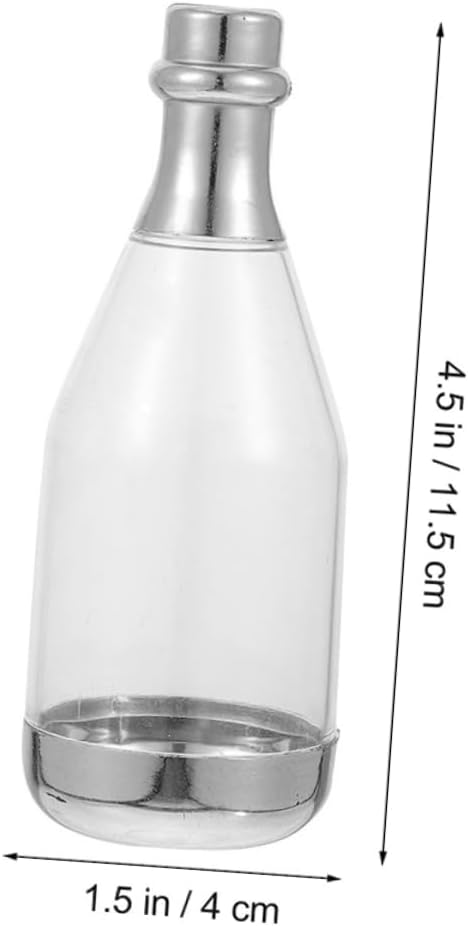 BUTIFULSIC 30pcs Miniature Bottle Candy Boxes Favor Containers for Weddings Birthdays and Anniversaries Material Visible Design for Candy and Trinkets