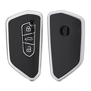 VW Golf 8 autosleutel hoesje – zwart/zilver