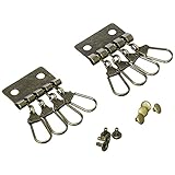 イチネンアクセス ファミリーツール(FAMILY TOOL) キーケース金具 4連 馬蹄型 アンティークゴールド 2個入 57405