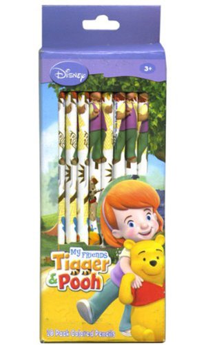 Pooh 10 lápices de colores en caja con ventana miniatura 1