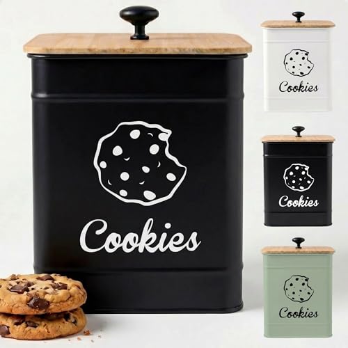 1 Gallon Cookie Jar with Bamboo Lid