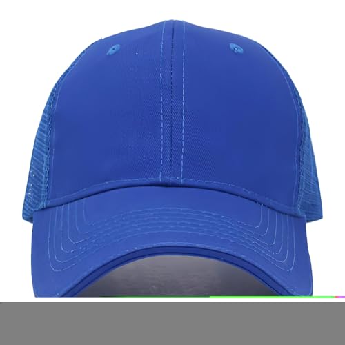 Gorra Trucker Azul Royal Malla Ajustable Unisex miniatura 6