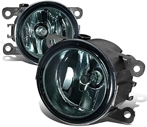 [Halogen Model] Front Bumper Driving Fog Light Lamps Compatible with Lincoln Navigator Ford Mustang Fusion Focus Explorer Fiesta Transit Connect 05-22, Driver and Passenger Side, Smoked Lens