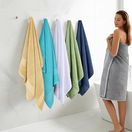 Image of Utopia Towels 6 Pack Bath Towels Set, (27 x 54 Inches) 100% Ring Spun Cotton, Quick Dry, Highly Absorbent, Soft Feel Towels