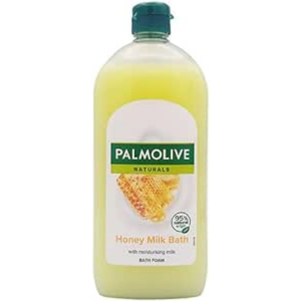 Palmolive Bath Foam 750ml Milk & Honey, White, 1 g (Pack of 1)
