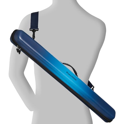POWERGLIDE Snooker Pool or Billiard Cue Case, Blue, Holds 1 50/50 Jointed Cue - Image 3