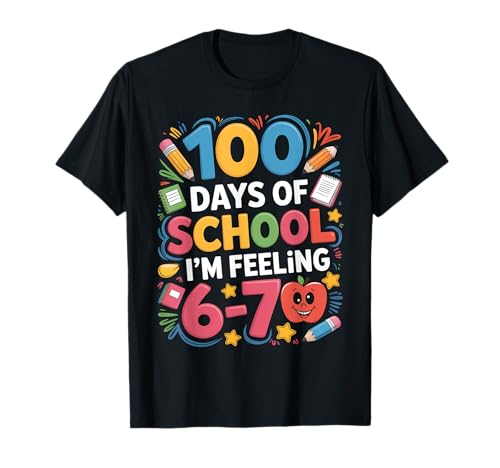 67 Meme 100 Days of School I'm Feeling 6-7 Kids Boys Girls T-Shirt