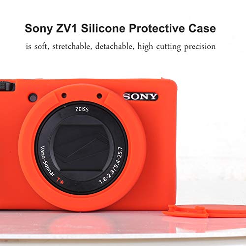 Yisau Camera Case For Sony Zv-1, Sony Zv1 Camera Case Digital Camera Anti-Scratch Slim Fit Soft Dslr Camera Sleeve With Zv1 Screen Protector (Kumquat) #TOP1