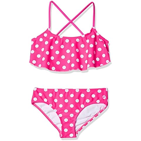 Kanu Surf Girls' Flounce Polka Dot Bikini Cover