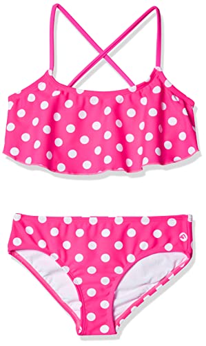 Kanu Surf Girls' Suzie Polka Dot Flounce Bikini Swimsuit