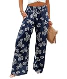 VIOPY Pantalones de Mujer Holgados Pantalón Ancho Mujeres Elegante Pantalon Recto Palazzo Dama Casual Pierna Ancha Comodos...