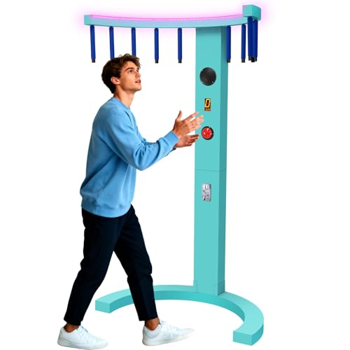 USRENBIAO Catch Stick Arcade Game Machine – Coin Operated LED Reaction Tester for Party Rentals, Carnivals & Bars | Enhance Hand Eye Coordination with Fast-Paced Fun
