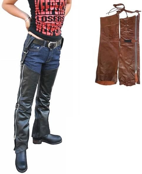 [HEAVY] レザーハングチャップス プレーン HCG-01 2カラー