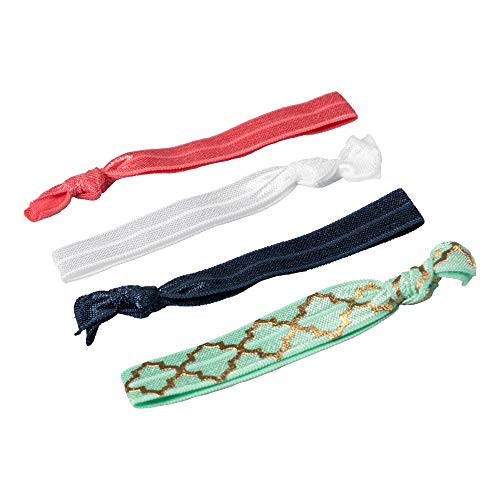 Hair Ties Mermaid - 4 Unidades, Lanossi Beauty & Care, Estampado