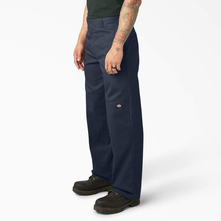 Dickies Loose Fit Double Knee Work Pants. Dark Navy, 38 34 - Image 3