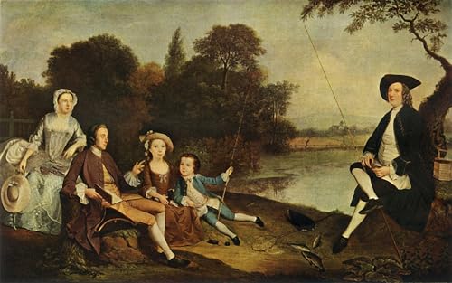 Tableaux Toile la famille Swaine d'Arthur Devis Impression Fine Art Murale 60x90cm