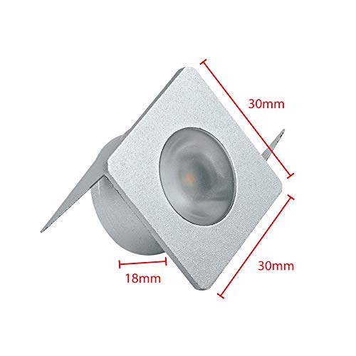 LUM LED MINI EMB PRATA 1W 2700K 127/220V ALUM