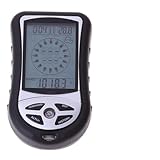 Vibsky Altímetro de bolsillo de mano, color negro