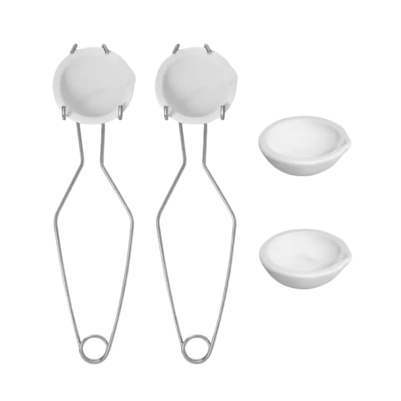 Pinze per crogioli Set crogiolo for fusione al quarzo Pinze for frusta Forniture for stampaggio metalli for oro piccolo adatto for gioielli(6 piece set)