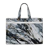 大理石プリント 大容量 キャンバストート ファイルバッグ レディース メンズ ドキュメント オフィス 旅行 ショッピング