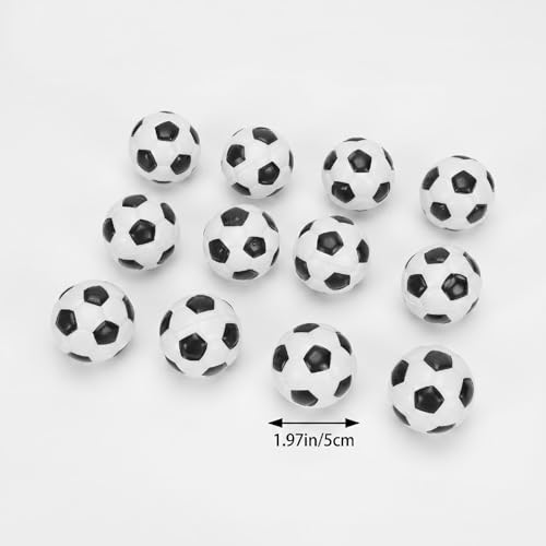 Decumeby Mini Soccer Balls 12 Pack Squeeze Foam Stress Relief Toys for Anxiety Relaxation Party Decor, Small Soft Hand Exercise Balls for Kids Adults, Sports Themed Party Favors Classroom - Image 9
