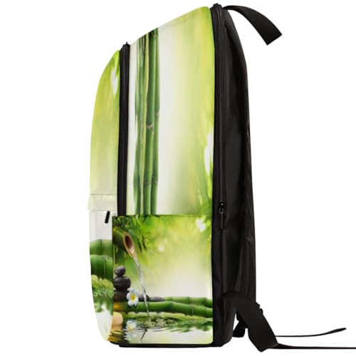 Sac à dos imprimé bambou TropicalLife avec compartiment ordinateur portable 17,4L - 4