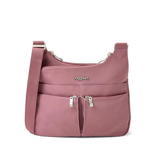 Image of Baggallini Crossbody Travel Bag 11x8.5 Lightweight Water-resistant Nylon Handbag