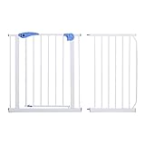 Con soporte extensible para la barrera seguridad de bebé, se puede extender hasta 175cm (soporte de 10cm, 20cm, 30cm y 45cm). Pero tenga en cuenta de la seguridad, no recomendamos montar una puerta más de 175cm.