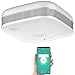 Produktbild VisorTech Elesion Rauchmelder: Kompakter WLAN-Design-Rauchmelder mit weltweiter App, weiß (Mini Rauchmelder, Smart WLAN, Tablet Halterung)