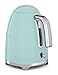 Smeg KLF01PGUS 50's Retro Style Aesthetic Electric Kettle, Pastel Green