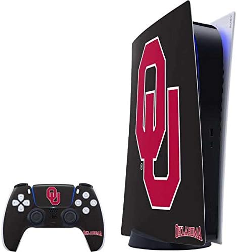 Skinit Decal Gaming Skin Compatible with PS5 Digital Edition Bundle - Officially Licensed University of Oklahoma Boomer Sooner Design